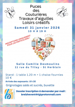 Puces des couturières Salle Camille-Desmoulin