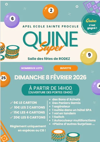 Quine APE Ecole Sainte Procule