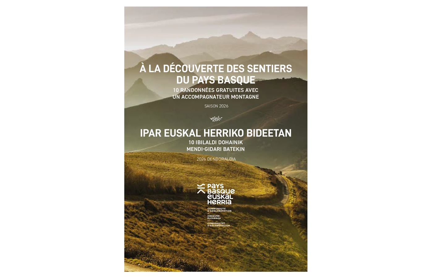 Randonnée accompagnée CAPB Azkonbegi Parmi les petits sommets de Basse-Navarre