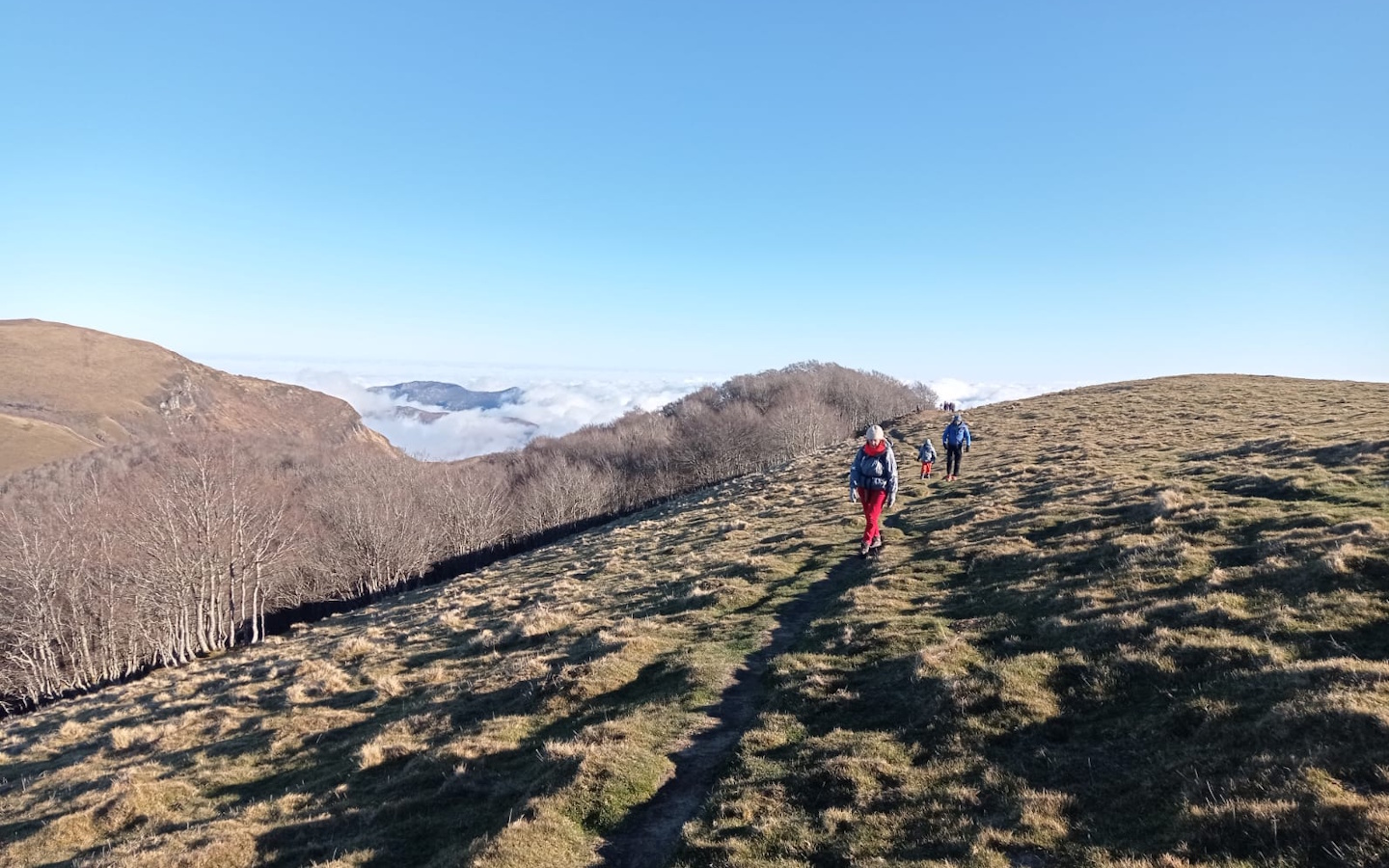 Randonnée accompagnée Mendi Gaiak randonnée hivernale à pied (niveau 3)