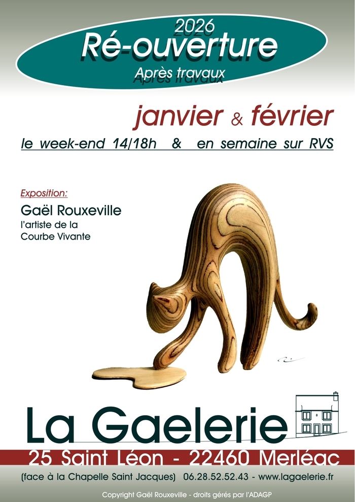 Ré-ouverture après travaux: Nouvelles oeuvres la Gaelerie Merléac