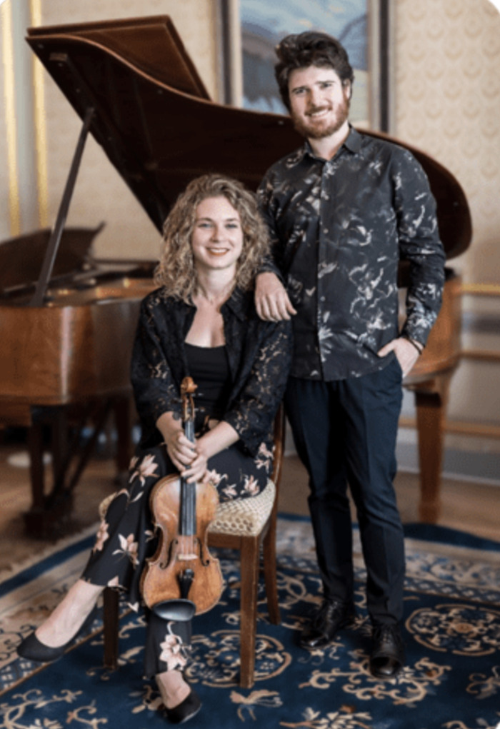 Recital Piano et Piano Violon Dimitri Malignan et Sarah Bayens Salle Cortot Paris