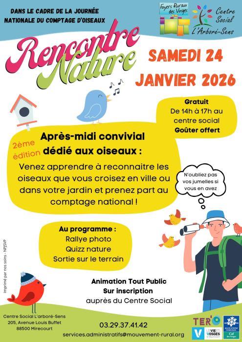 Rencontre nature spéciale oiseaux