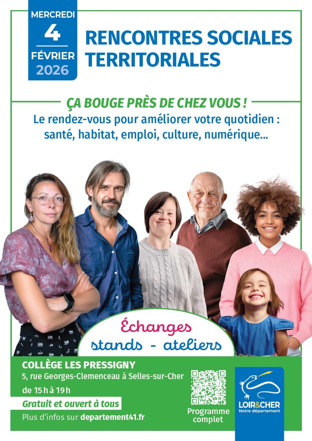 Rencontres sociales territoriales 5 rue Georges Clemenceau Selles-sur-Cher 2026-02-04 Rencontres sociales territoriales