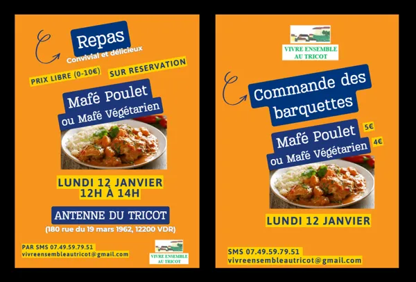 Repas convivial et délicieux