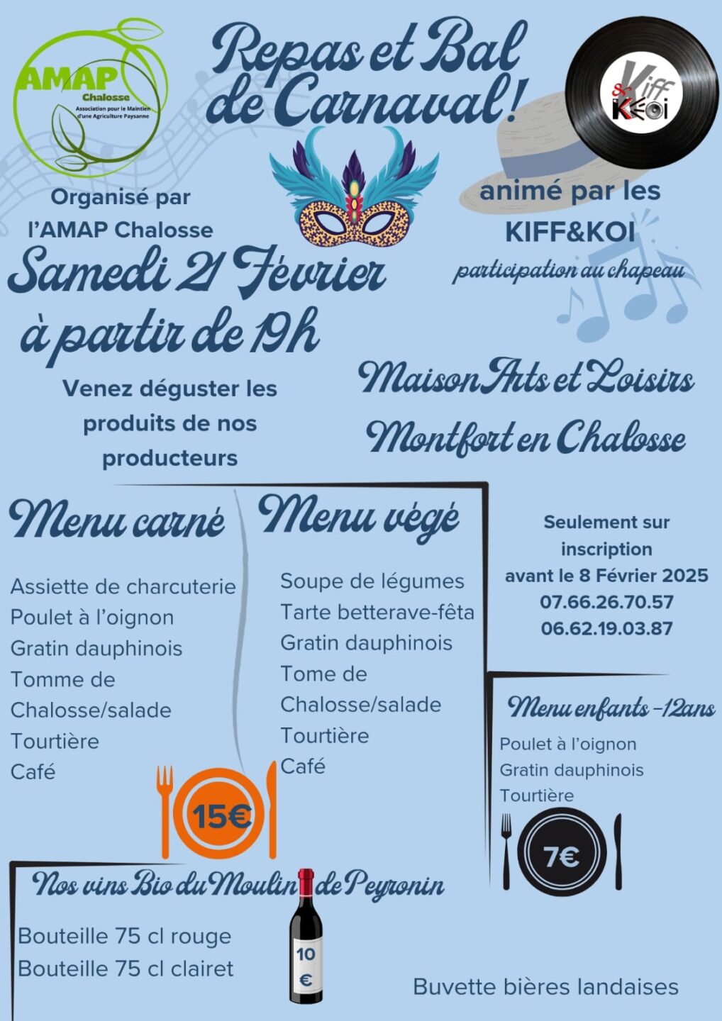 Repas et bal du carnaval de Montfort