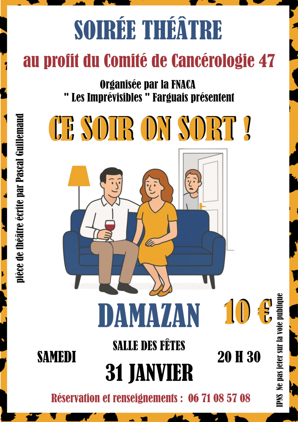 Représentation théâtrale au profit du Comité de Cancérologie 47