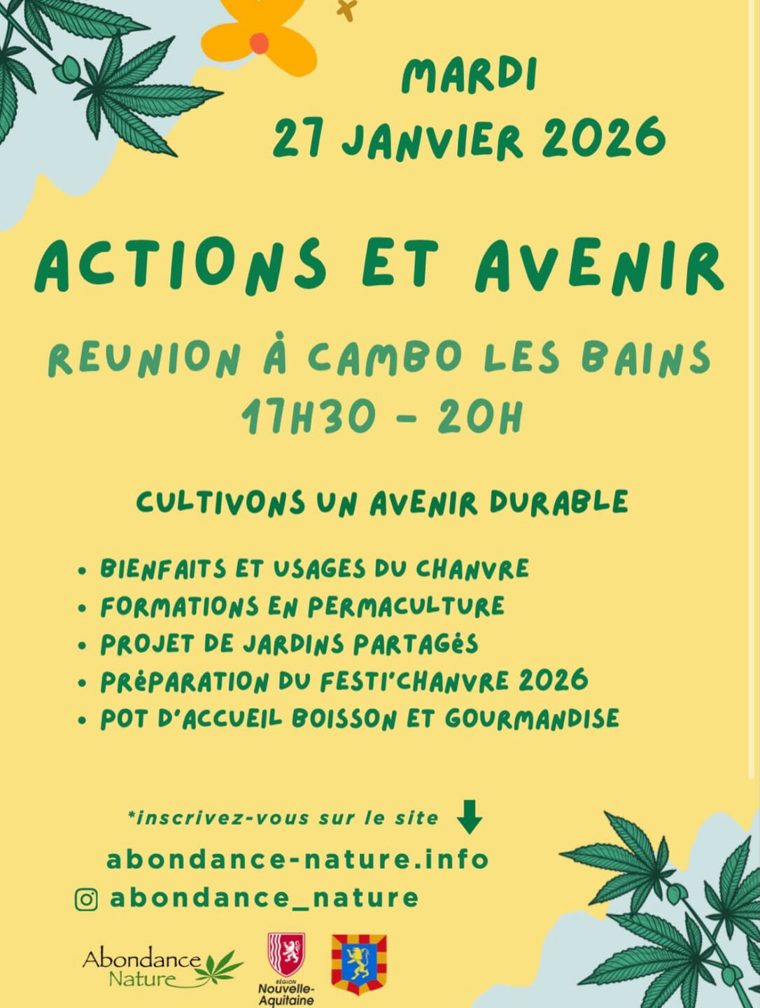 Réunion ouverte Actions et avenir