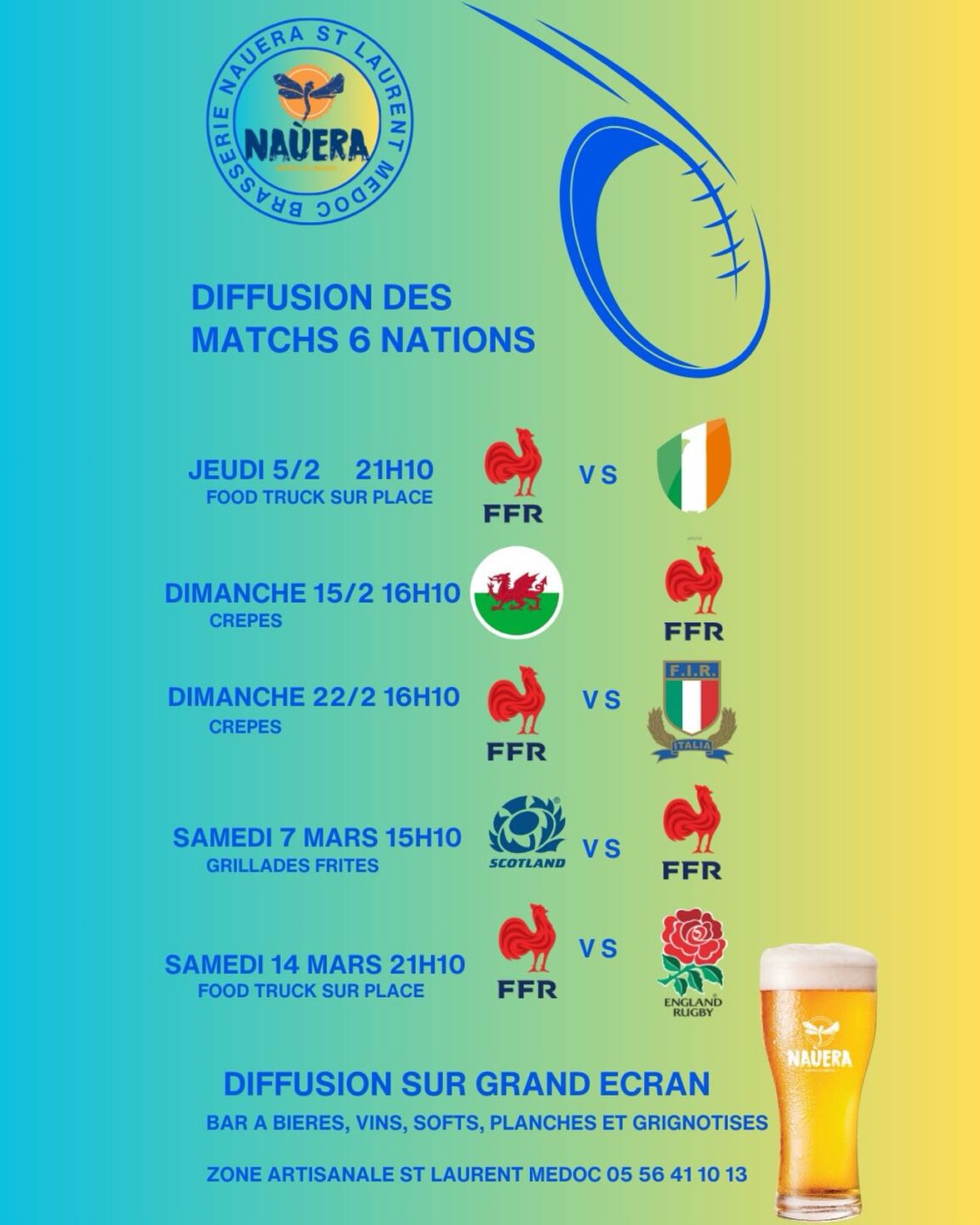 Rugby équipe de France Tournoi des 6 Nations