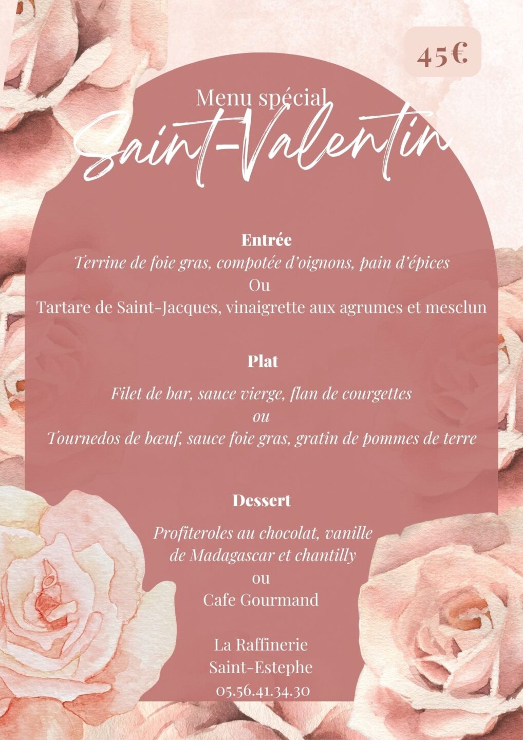 Saint-Valentin au Bistrot La Raffinerie