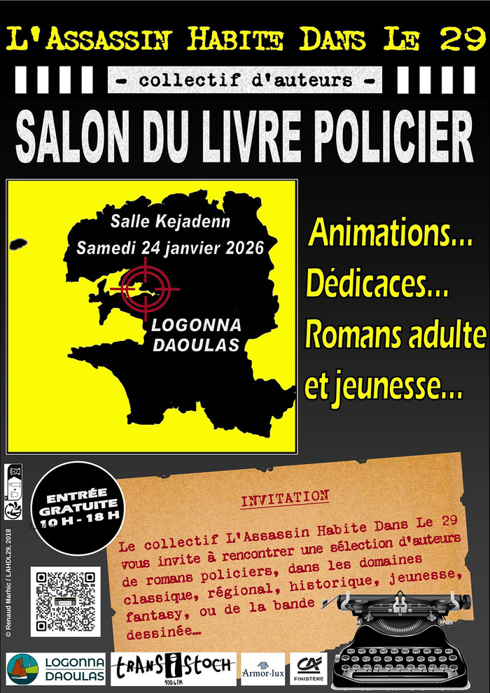 Salon du Livre Policier de Logonna-Daoulas 2026 Salle Kejadenn Logonna-Daoulas