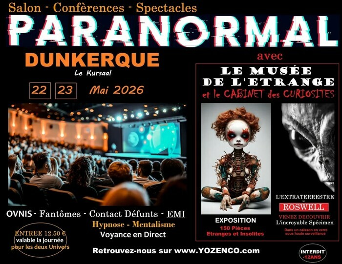 Salon du Paranormal au Kursaal de Dunkerque - 2ème édition Kursaal dunkerque Dunkerque