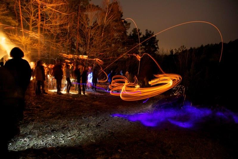 Schieweschlawe Lancer de disques enflammés