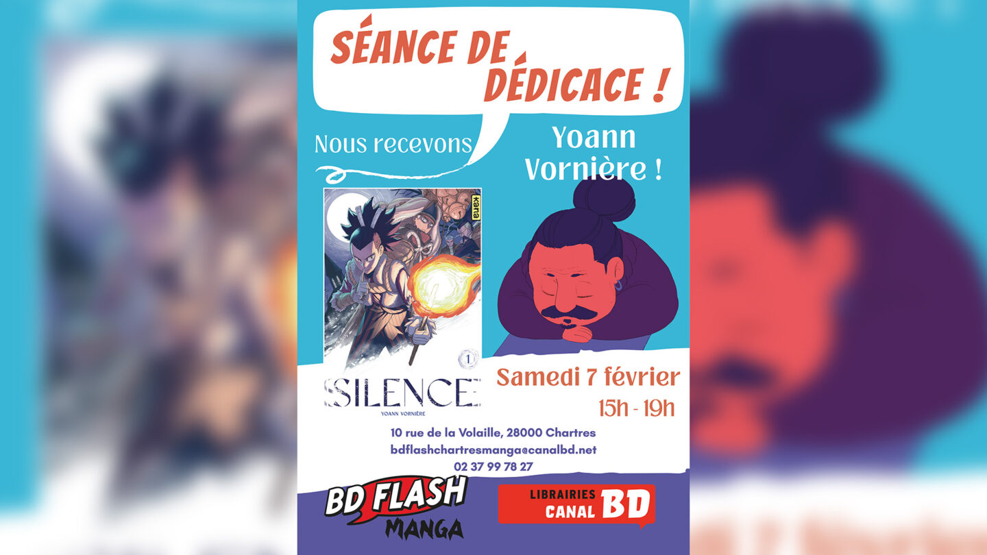 Séance de dédicace de Yoann Vornière pour Silence