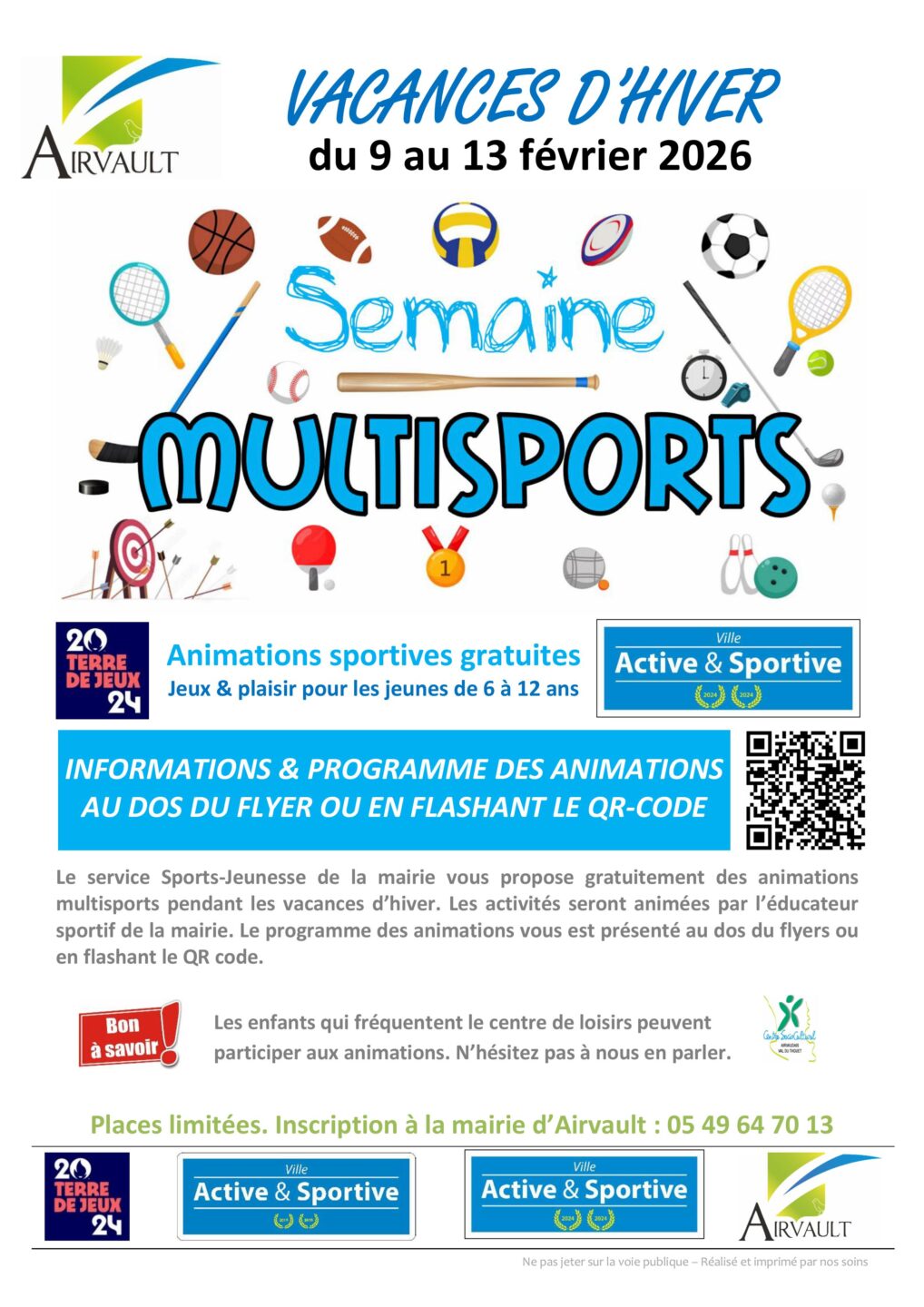Semaine multisports à Airvault