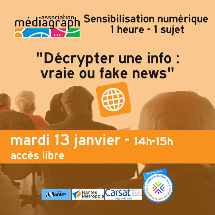 Sensibilisation - Décrypter une info : Vraie ou fake news ? Mediagraph