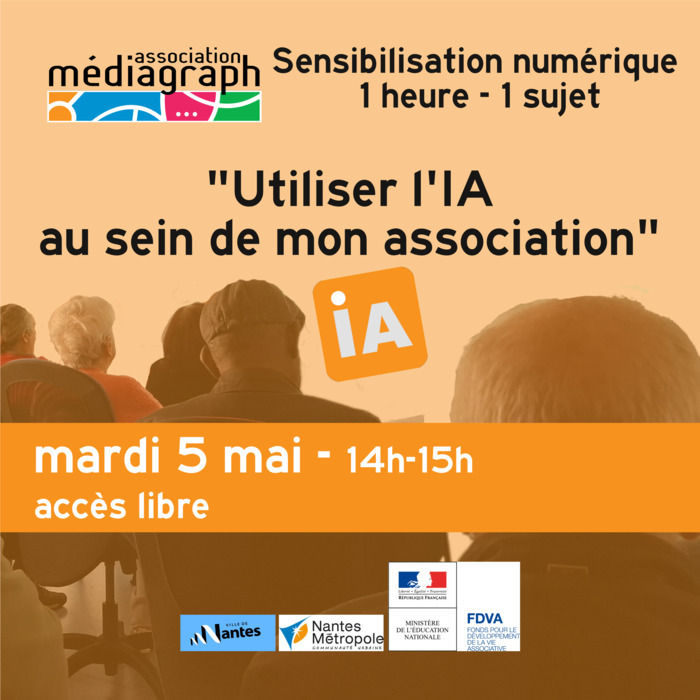 Sensibilisation : Utiliser l'IA au sein de mon association Mediagraph Nantes