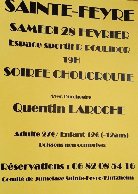 Soirée Choucroute