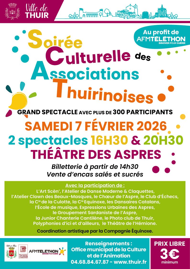 SOIRÉE CULTURELLE DES ASSOCIATIONS THUIRINOISES