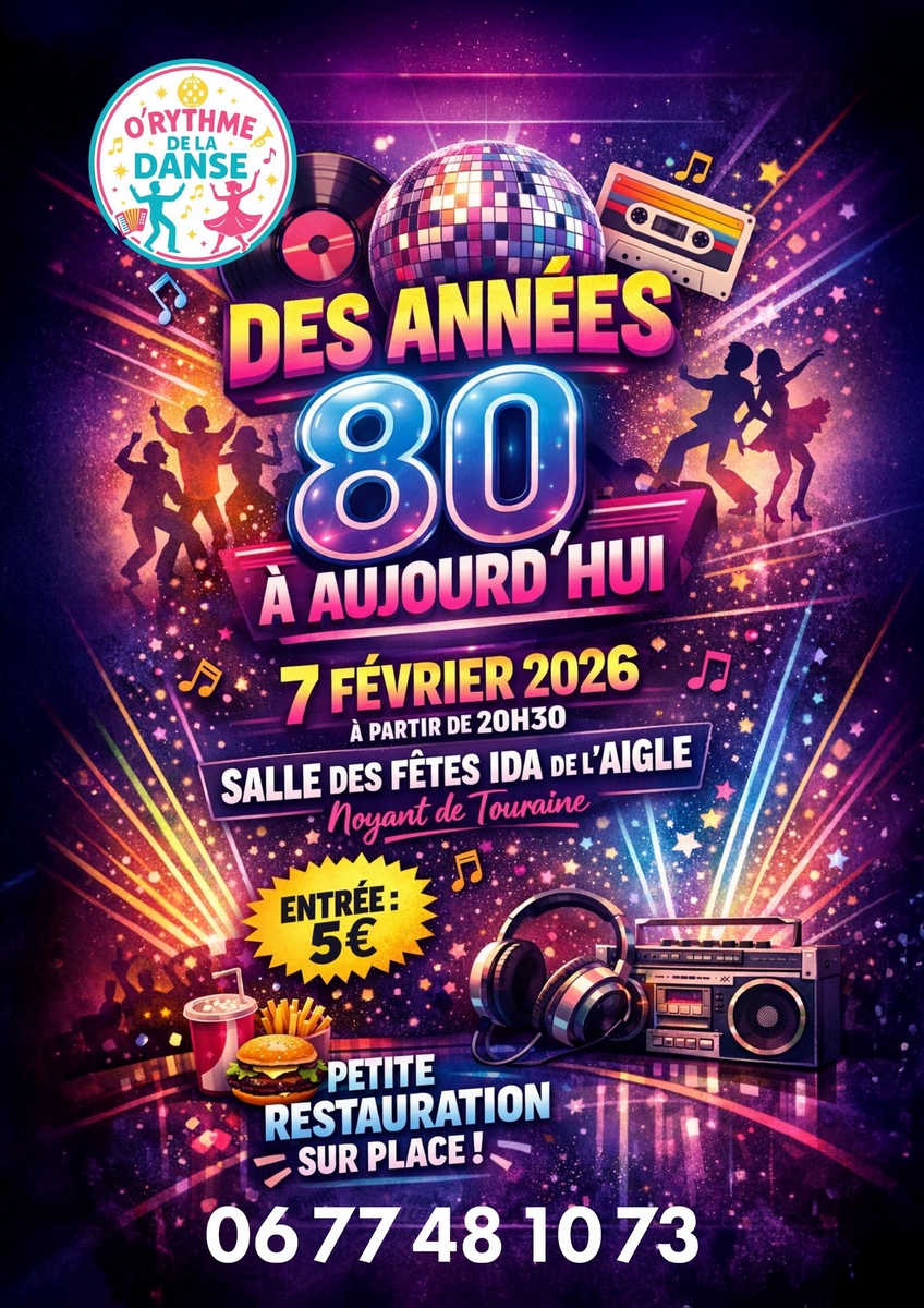 Soirée des années 80 à aujourd'hui