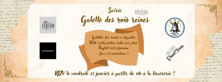 Soirée galette des reines à la brasserie Quat'Sous