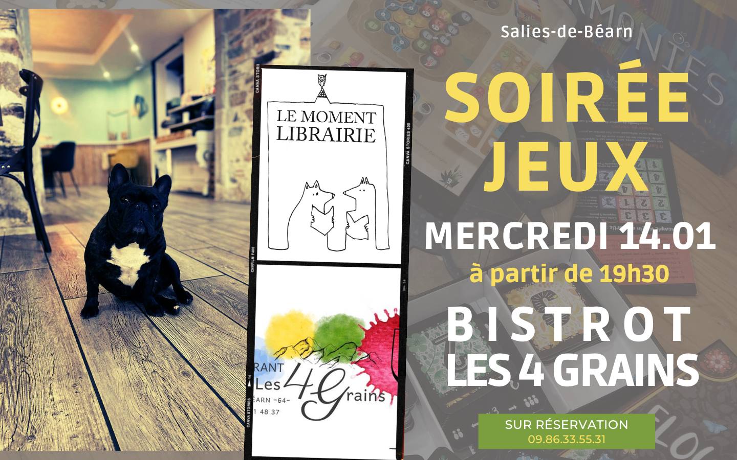 Soirée jeux au Bistrot 4 Grains