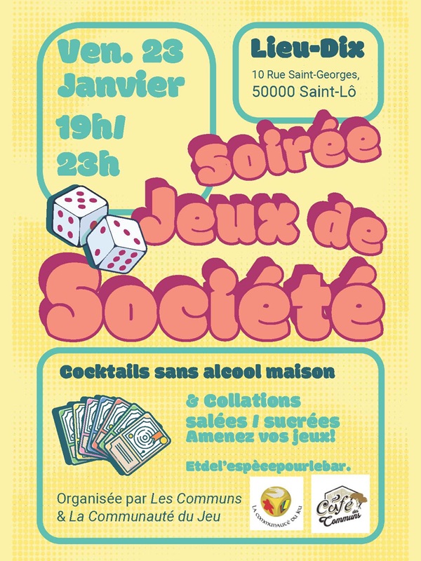 Soirée jeux de société