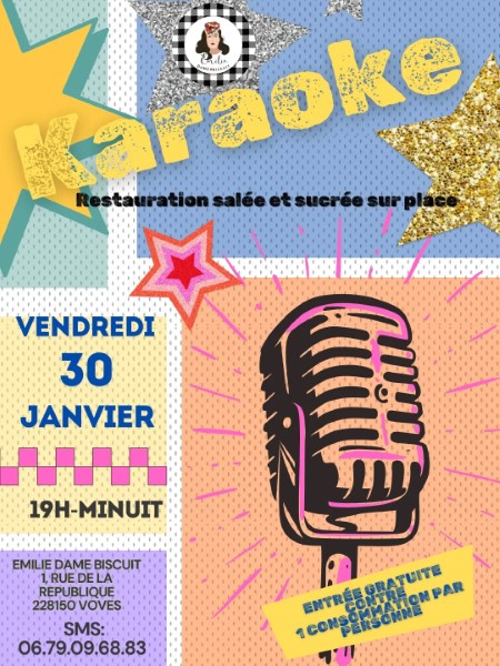 Soirée Karaoké Émilie Dame Biscuit