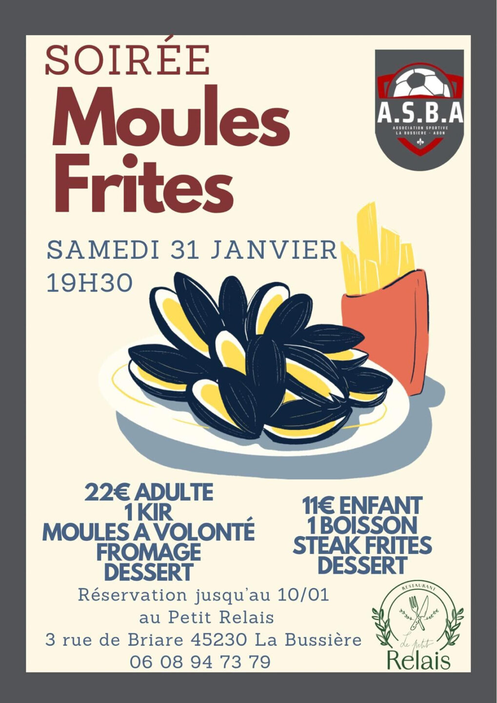 Soirée Moules Frites