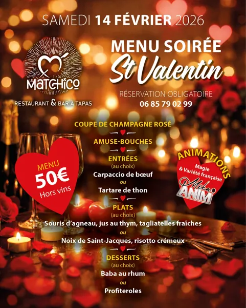 Soirée Saint Valentin
