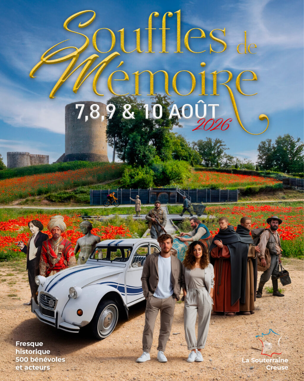 Souffles de Mémoire Fresque historique de Bridiers 2026 La Souterraine