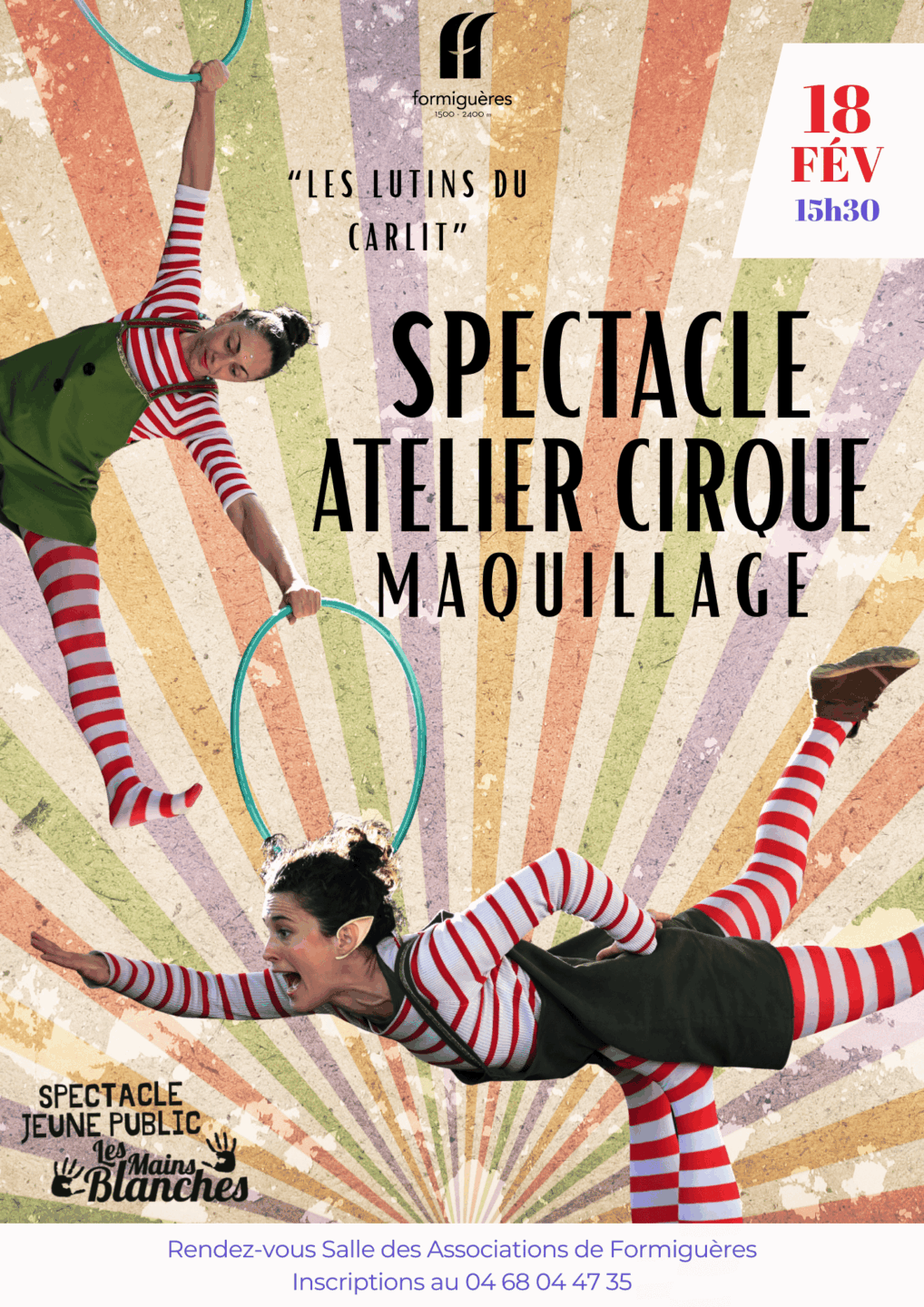 SPECATCLE LES LUTINS DU CARLIT + ATELIER CIRQUE