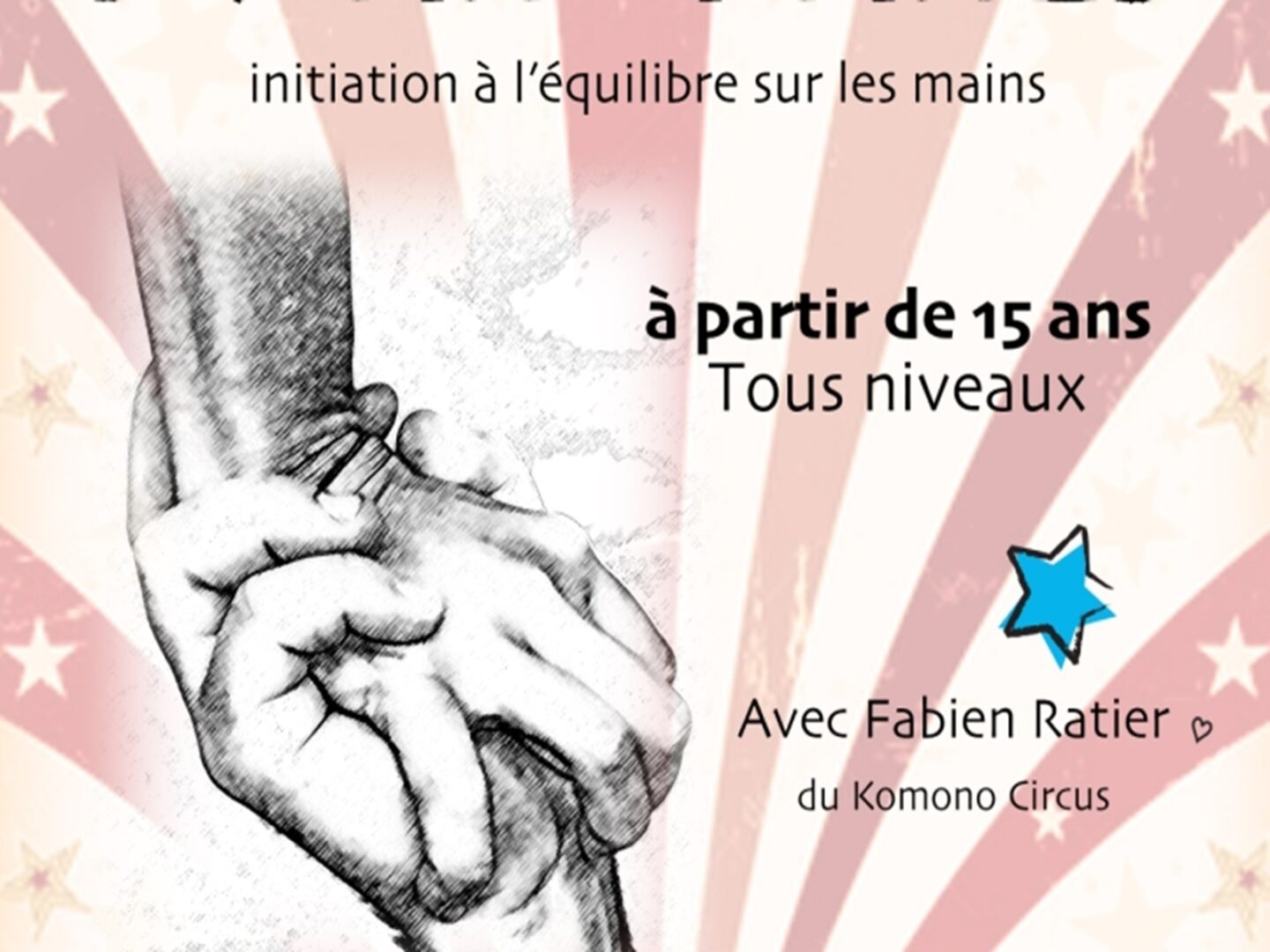 Stage d'acro-portés initiation à l'équilibre sur les mains