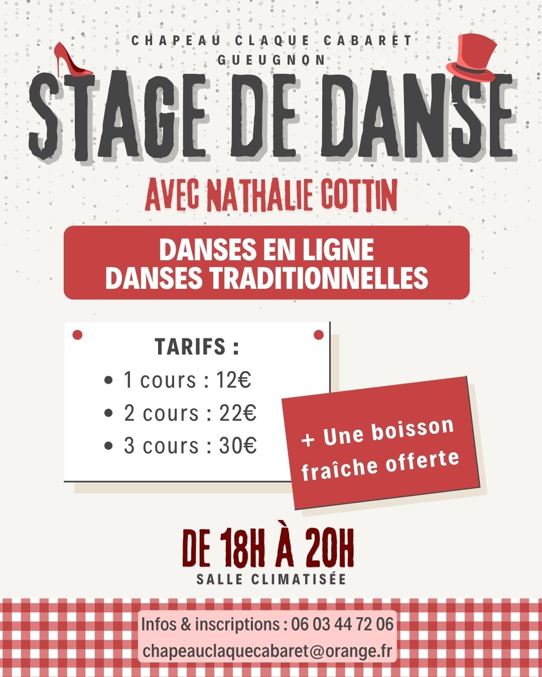 Stage de danse au Chapeau Claque Cabaret