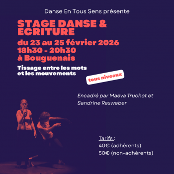 STAGE DE DANSE ET ECRITURE Piano'cktail - Théâtre municipal de Bouguenais