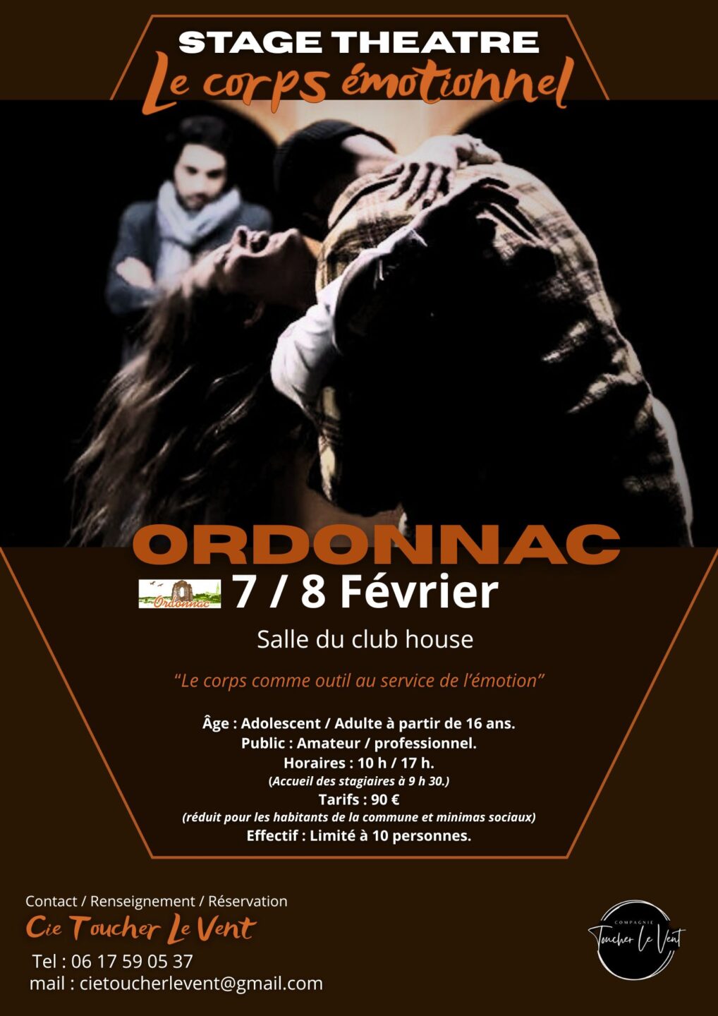 Stage de théâtre le corps émotionnel