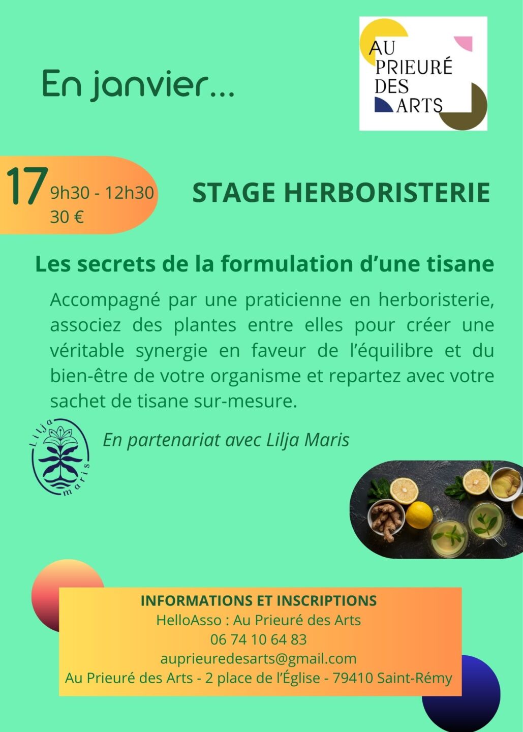 Stage Herboristerie à Saint-Rémy