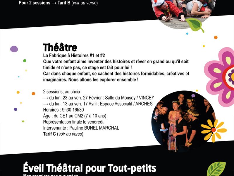 Stage Théâtre La Fabrique à Histoire