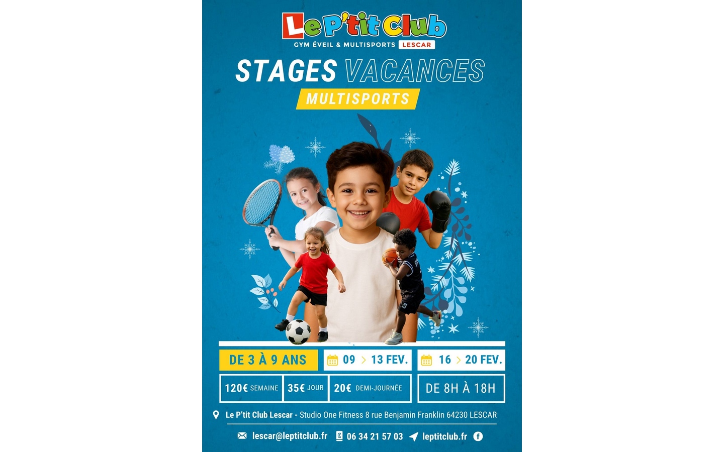 Stages multisports enfants Le P'tit Club