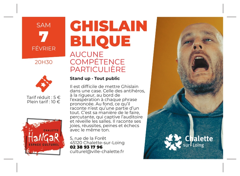 Stand up Ghislain Blique