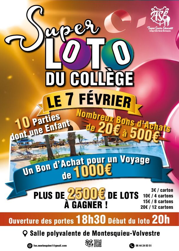SUPER LOTO DU COLLÈGE