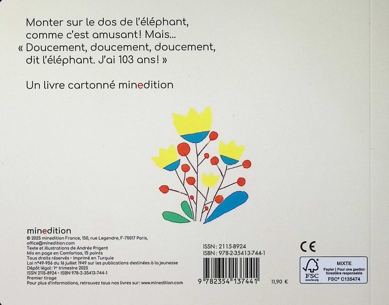 Sur le dos de l’éléphant andrée prigent