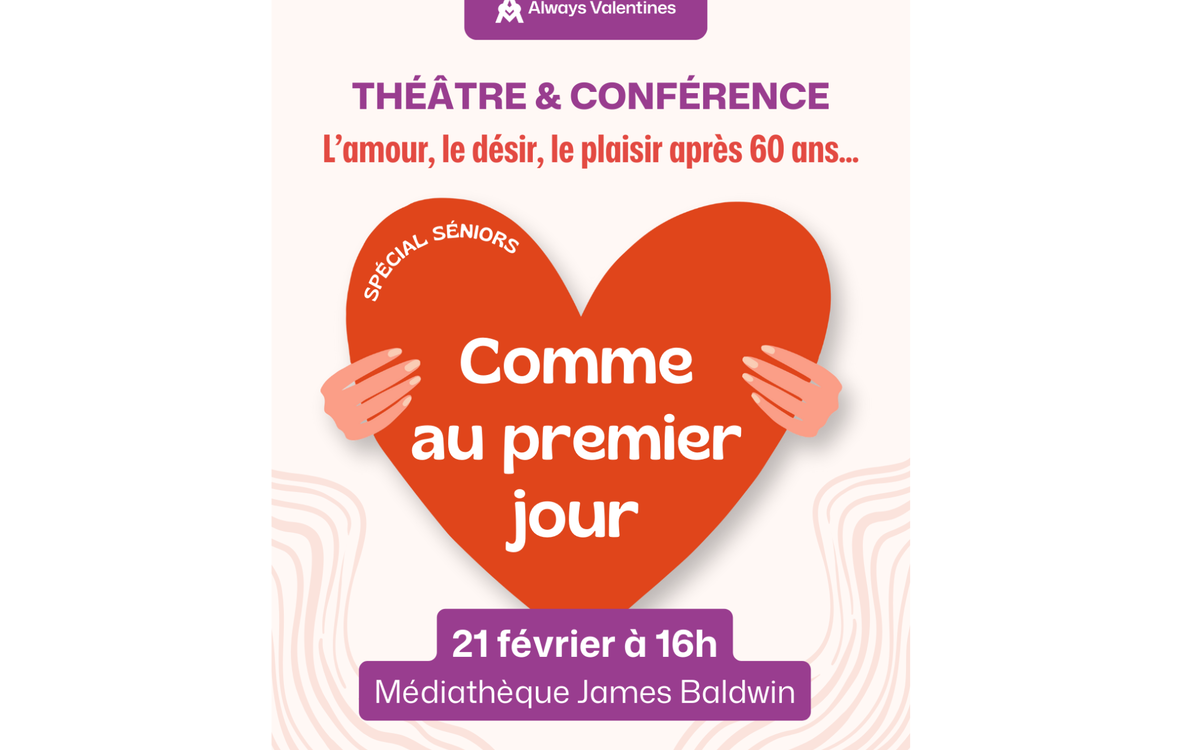 Théâtre conférence "Comme au premier jour" Médiathèque James Baldwin  Paris