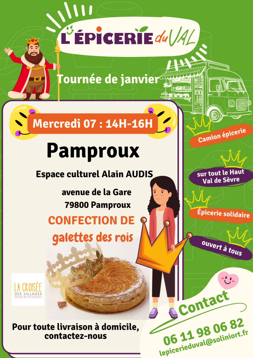 Tournée de l'Epicerie du Val à Pamproux