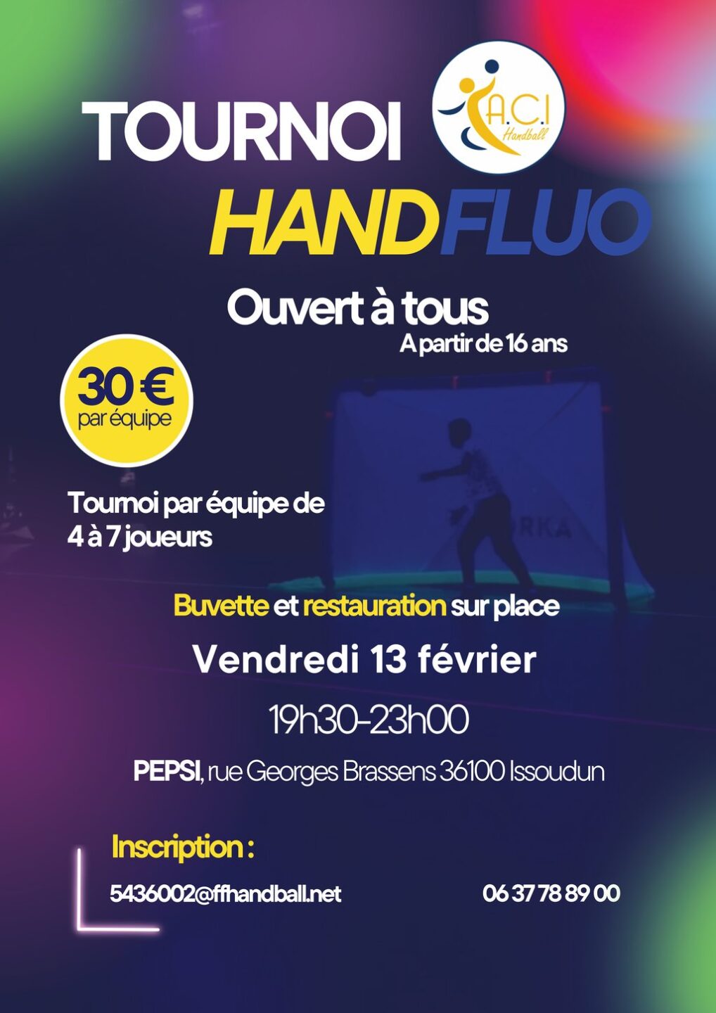 Tournoi Hand fluo