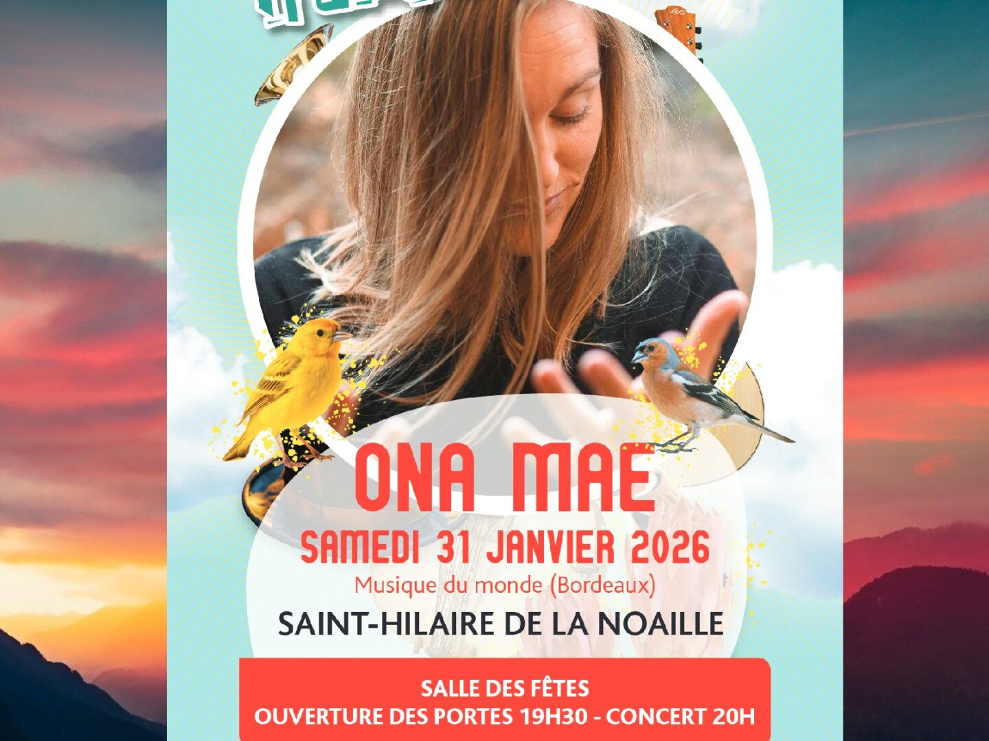 Trans’musicale Ona Mae Salle des fêtes Saint-Hilaire-de-la-Noaille