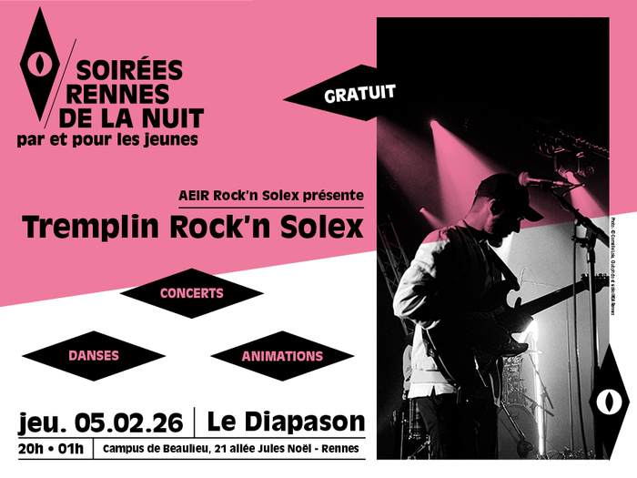 Tremplin Rock'n Solex Le Diapason - Université de Rennes Rennes