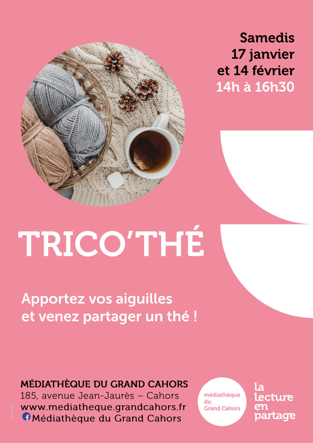 Trico'thé à la médiathèque du Grand Cahors