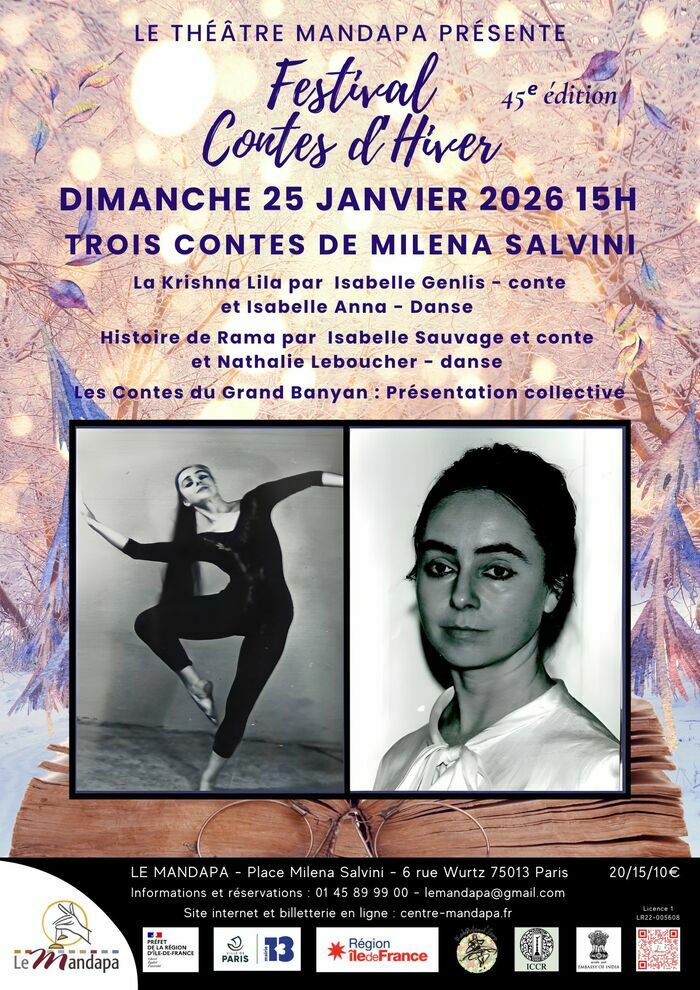 Trois contes dansés de Milena Salvini Théâtre Mandapa Paris