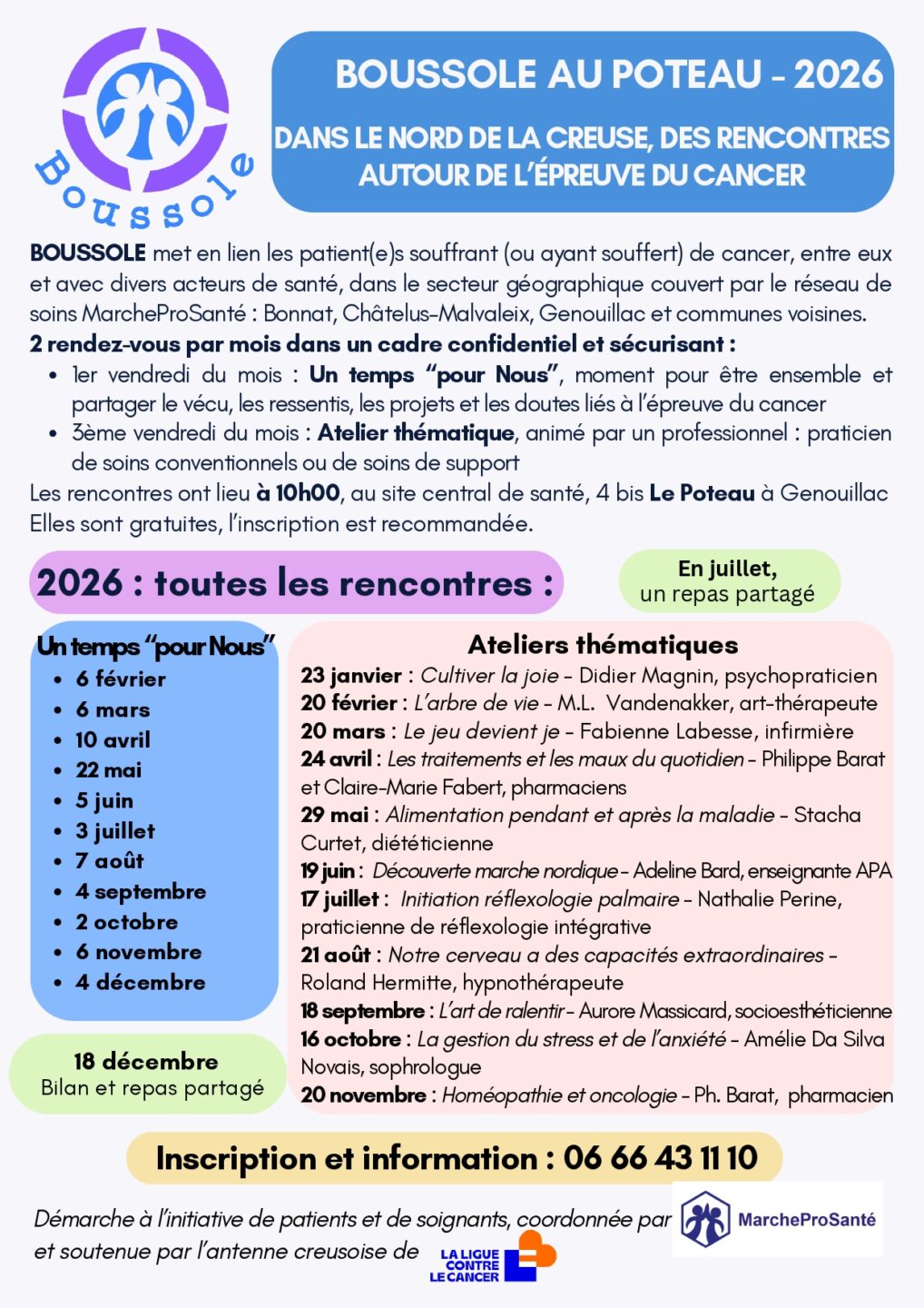 Une boussole au Poteau ''Un temps pour nous''